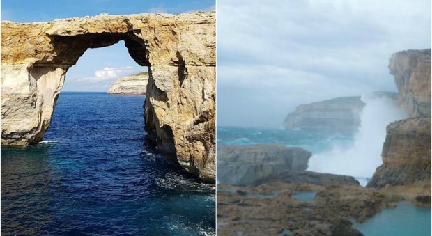 Crolla il simbolo di Malta, la "finestra azzurra" non c'è più