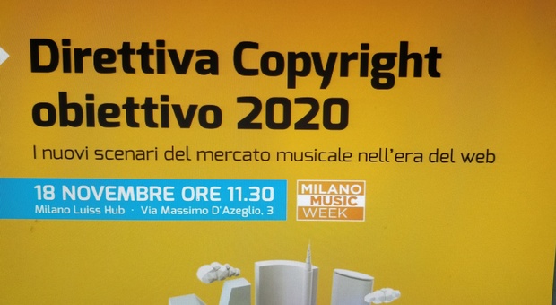 Copyright, i nuovi scenari del mercato musicale nell'era del web: convegno a Milano