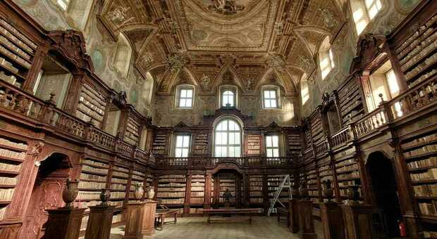 La sala Vico della Biblioteca dei Girolamini