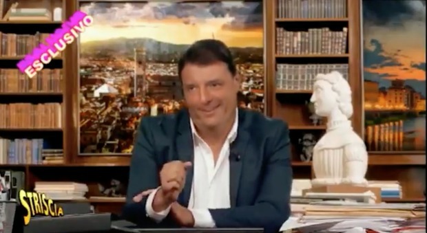 Striscia la Notizia: «Il fuorionda incredibile di Matteo Renzi contro Conte e Zingaretti». Ma la realtà è "artificiale" VIDEO