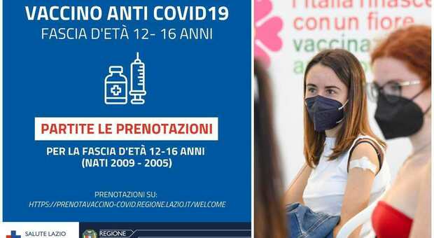 Vaccini Lazio, dal 18 luglio dosi anche a 12-16enni. D'Amato: «Tutti immunizzati prima dell'inizio della scuola»