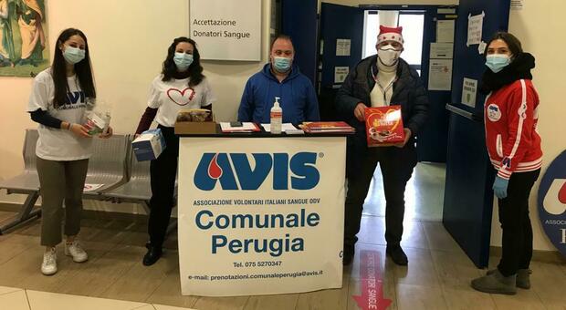 L'accettazione del punto di donazione sangue all'ospedale di Perugia