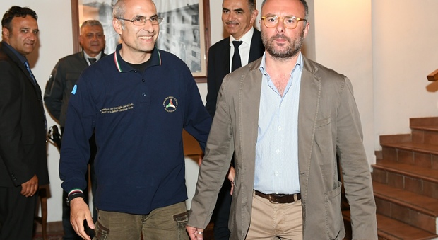 Fabrizio Curcio con Fabrizio Colarieti (Foto COSENTINO)