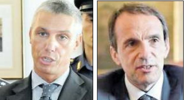 Il nuovo vicecapo della Polizia e direttore Criminalpol Vittorio Rizzi e a destra Sergio Bracco nuovo questore di Milano