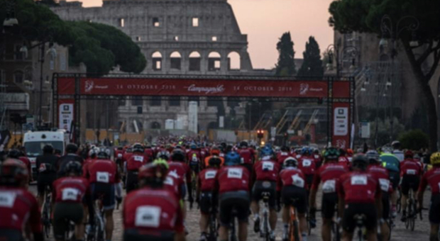 Granfondo Campagnolo Roma, festa grande al Circo Massimo per la gara ciclistica della Capitale