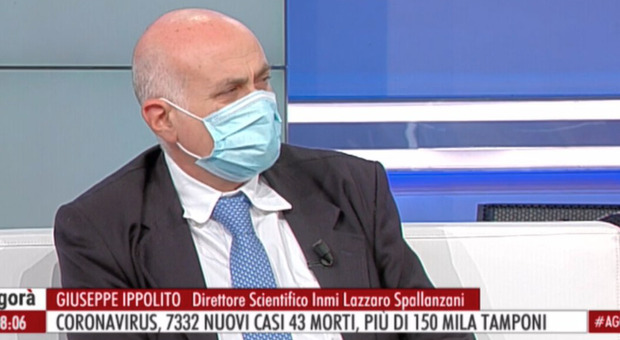 Ippolito (Spallanzani) ad Agorà con la mascherina: «Il virus circola, paghiamo i bagordi dell'estate»