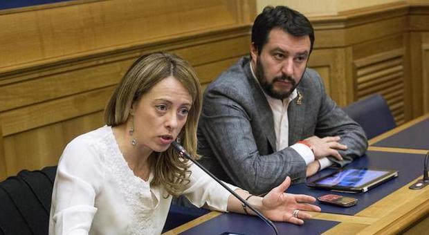 Matteo Salvini e Giorgia Meloni (LaPresse)
