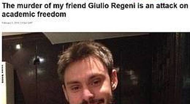 Gli amici: «Giulio fotografato durante un'assemblea, era impaurito»