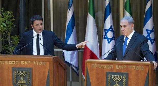 Renzi da Netanyahu: "L'Iran? Posizioni diverse, ​ma la sicurezza di Israele è anche la nostra"