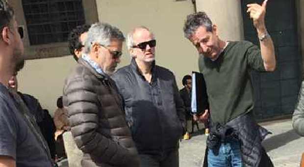 George Clooney nel sopralluogo a Viterbo