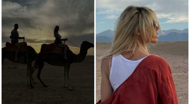 Ilary Blasi, amore nel deserto: lo scatto sui cammelli conquista tutti FOTO