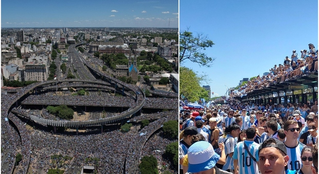 Follia Argentina, 5 milioni di persone in festa a Buenos Aires per il Mondiale: i giocatori portati via in elicottero