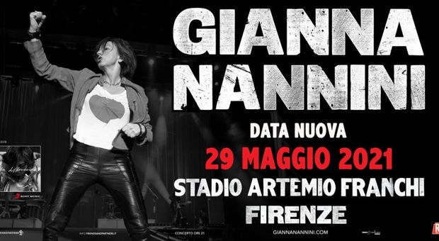 Gianna Nannini, rimandato a maggio 2021 il live speciale di Firenze a causa del coronavirus