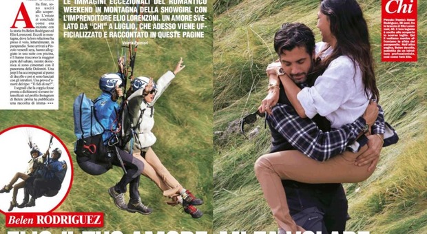 Belen Rodriguez ed Elio Lorenzoni: le foto delle vacanze con il nuovo amore sulle Dolomiti