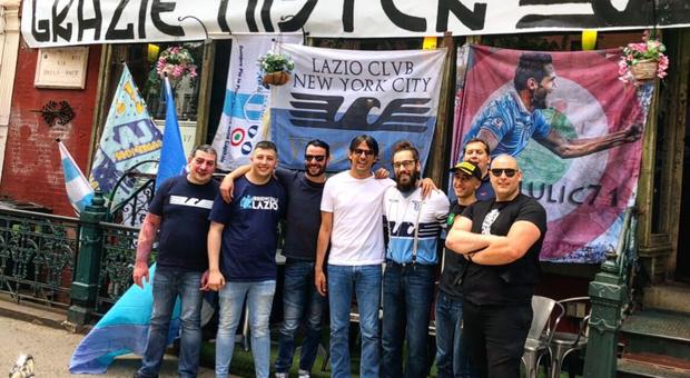 Inzaghi in vacanza negli Usa fa visita al Lazio Club New York