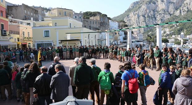 Gli scout invadono Capri per la Giornata del pensiero