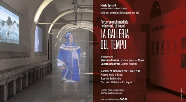 Palazzo Reale di Napoli, domani anteprima stampa dell'inaugurazione della Galleria del Tempo nelle Scuderie Borboniche