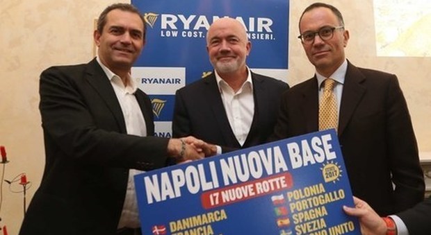 Ryanair sbarca a Napoli: in arrivo 17 nuovi voli