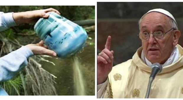 Papa Francesco "vieta" di disperdere nell'aria le ceneri dei defunti