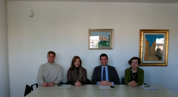 L'associazione Adiantum con il sindaco Stefano Stracci e Daniela Morelli