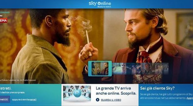 L'interfaccia di Sky Online
