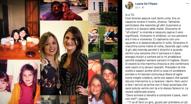 Giada, studentessa suicida: «Io e te come due sorelle», l'addio della cugina su Facebook