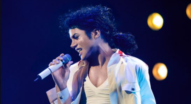 Jaafar Jackson è Michael Jackson nel film "Michael" (foto Kevin Mazur/Lionsgate)