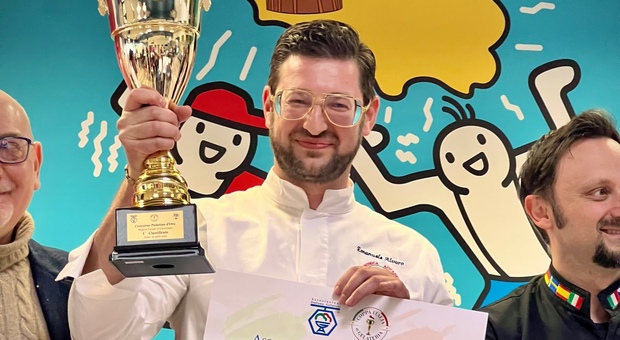 Centrale del Latte di Roma, Emanuele Alvaro della gelateria romana Maravè vince il “Premio Palatino d’Oro” al miglior gelatiere