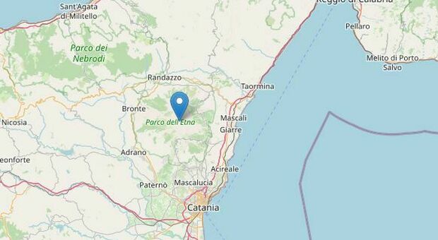 Terremoto a Catania nella zona dell'Etna, scossa di 3.6 a un chilometro di profondità