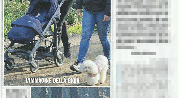 immagine Ramona Badescu al parco col figlio (Diva e donna)