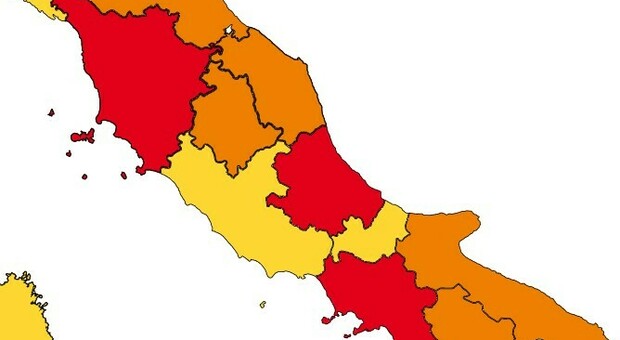 Zona rossa, ecco le carte: Abruzzo in lockdown fino al 10