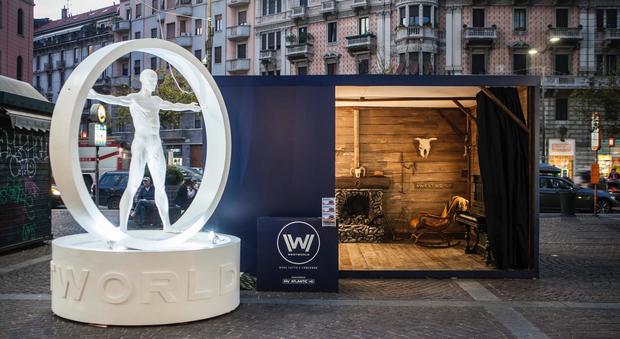 Arriva l'attesa serie Westworld di Sky: piazza Argentina si trasforma in stile western