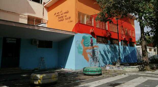 Napoli: street art e decoro, recuperata la piazzetta di San Giovanni a Teduccio