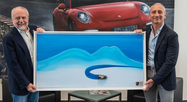 De Laurentiis raddoppia: nuova Porsche e regalone azzurro