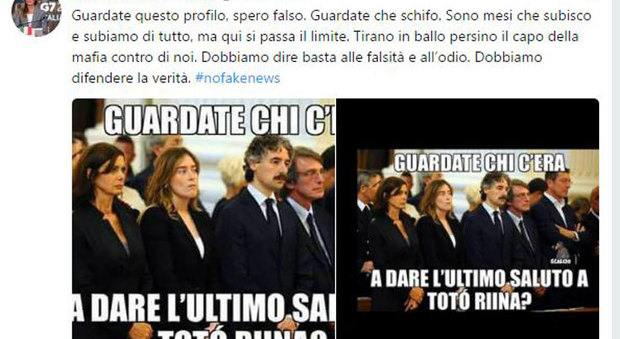 «Boschi ai funerali di Riina», ma è un falso. Lei sfida Di Maio: che ne pensi dei fake da account M5S?