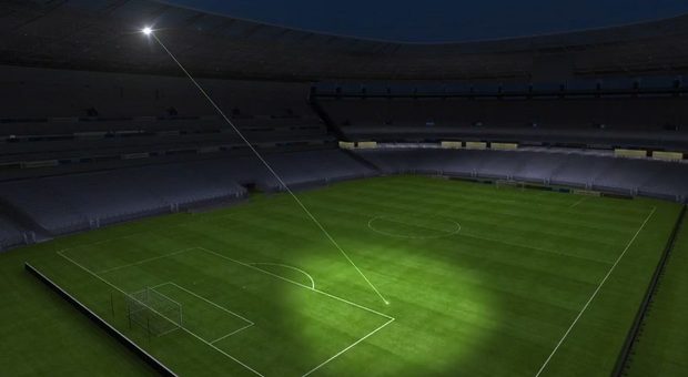 San Paolo come Juventus Stadium: giochi di luce made in Vallo di Diano