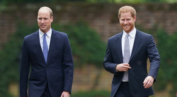 Il principe William e suo fratello Harry