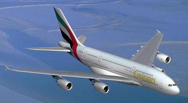 Un aereo Emirates
