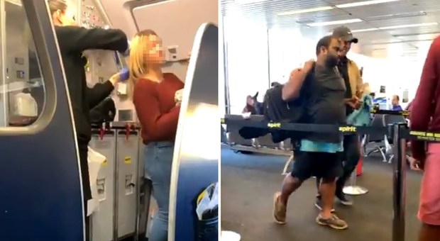 Passeggero ubriaco vomita in testa a una donna sul volo per Baltimora: il video è virale