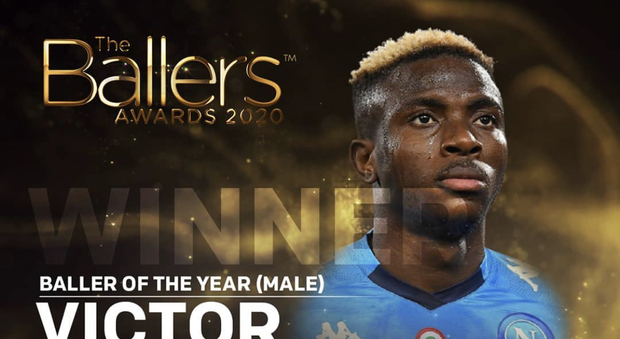 Napoli, a Osimhen il premio Ballers: è il miglior attaccante nigeriano