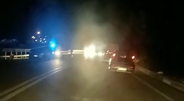 Incidente lungo la Salaria, all'altezza di Cittaducale: traffico rallentato Il video