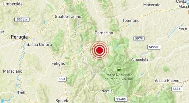 Terremoto in serata nel Maceratese, paura da Camerino a Foligno