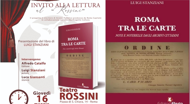 «Roma tra le carte», così la città si racconta e scrive se stessa: la presentazione del libro al Teatro Rossini