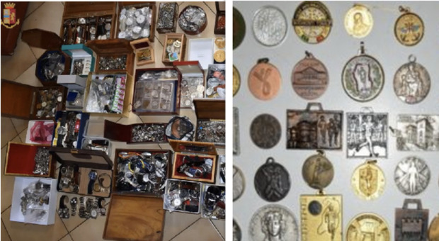 Colleziona oltre 100mila oggetti rubati in casa: pensionato denunciato per il tesoro da 6 milioni di euro