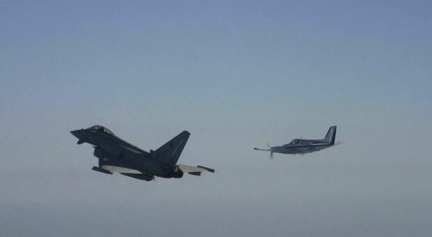 Scramble sul Circeo: due caccia Eurofighter intercettano aereo che non si faceva identicare