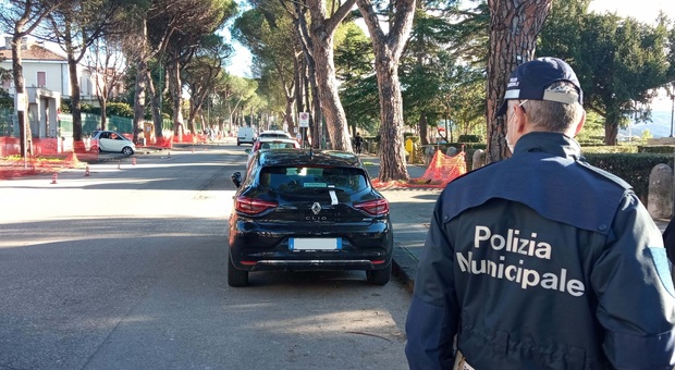 La polizia municipale di Benevento