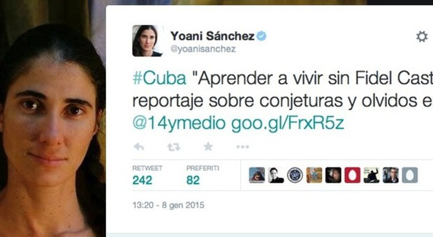 Voci su Castro morto, Yoani Sanchez: "Imparare a vivere senza il lider maximo"