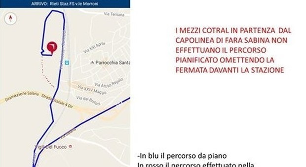 Rieti, i bus Cotral non fermano alla stazione Fs di Passo Corese Nuovi disagi per i pendolari La protesta del Comitato reatino
