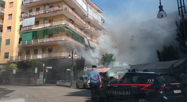 L'incendio a Portici