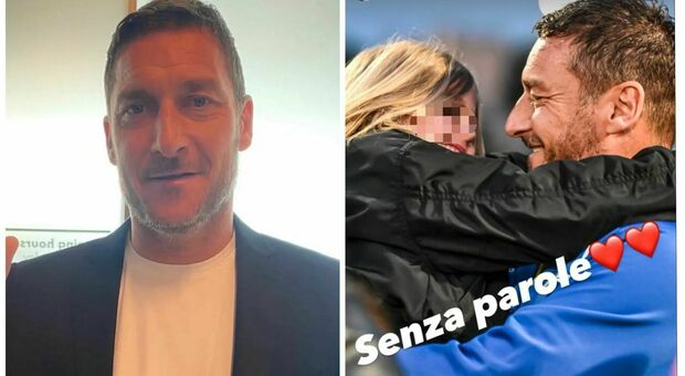 Francesco Totti, il tenero abbraccio con Isabel commuove i fan: «senza parole»